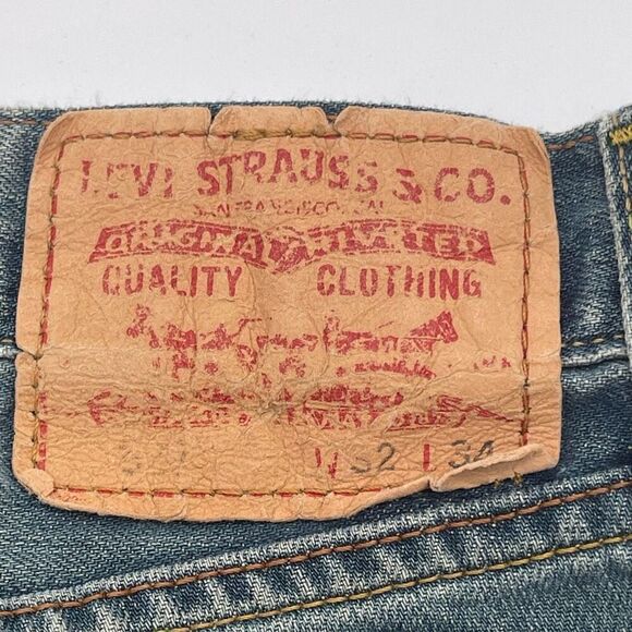 Levi’s Jeans Men’s Size W32 L34 Blue Denim Low Rise Bootcut Stretch Medium Wash - Picture 7 of 13